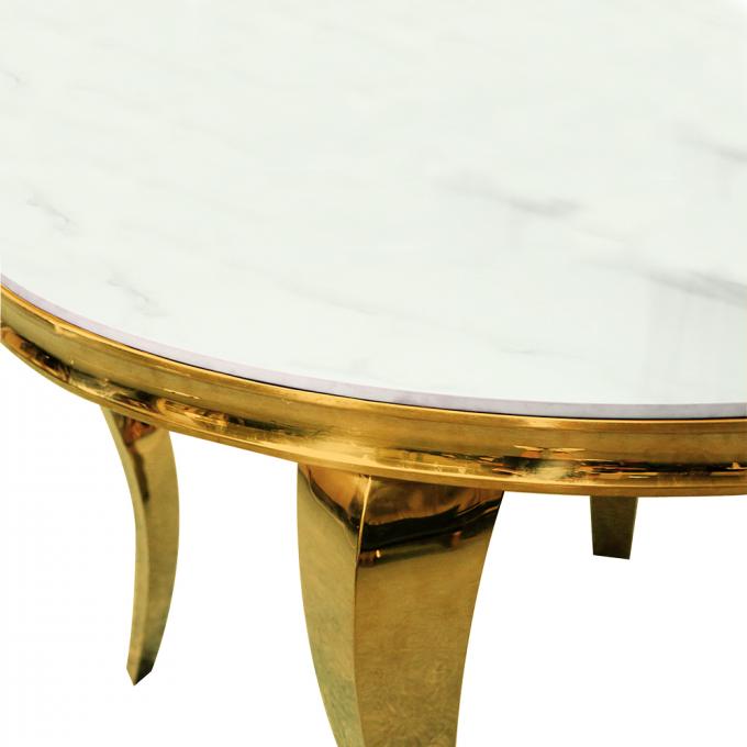 Wear Resistant Marble Top End Tables Lightweight High Performance 2