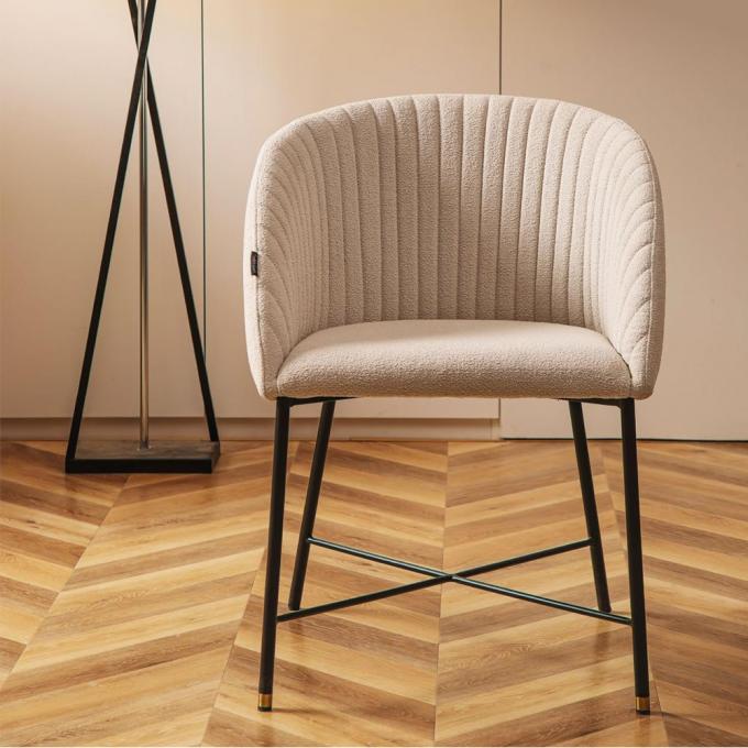 Modern Netherlands Style Nordic Design Living room Furniture Luxury Fabric Dinning Chair 1