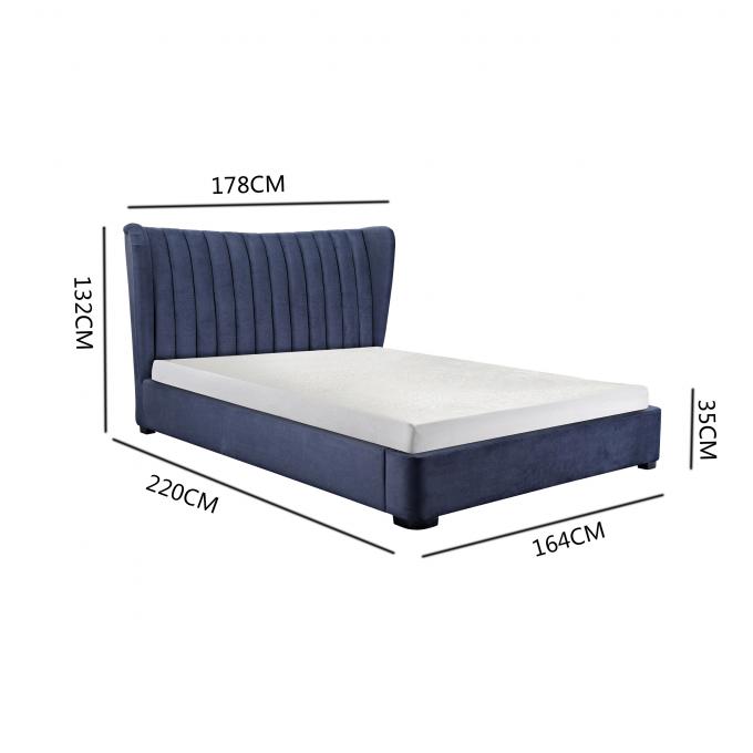 12145GOITALIA bed for girl modern upholstered day design salon house boys luxury velvet modern twin single hotel BED 1