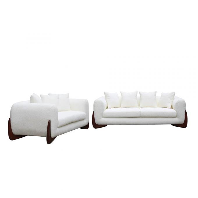 Linen Fabric Living Room Storage Ottoman Anti Scratch Multiscene 6