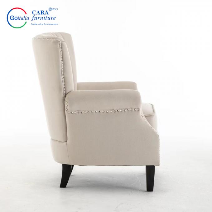 #70005 OEM ODM Living Room Furniture White Modern Furniture Velvet Living Room Arm Sofa Chair 4
