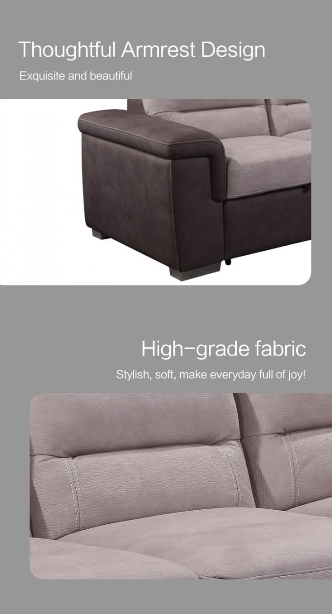 Modern design corner sofa L shaped adjustable several gears backrest multicolor living room sofa for home use recliner 3