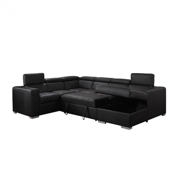 Factory muebles de sala modern sleeper sofa bed 2P+corner+lovesitter+chaise Modern furniture U shaped living room sofa 5