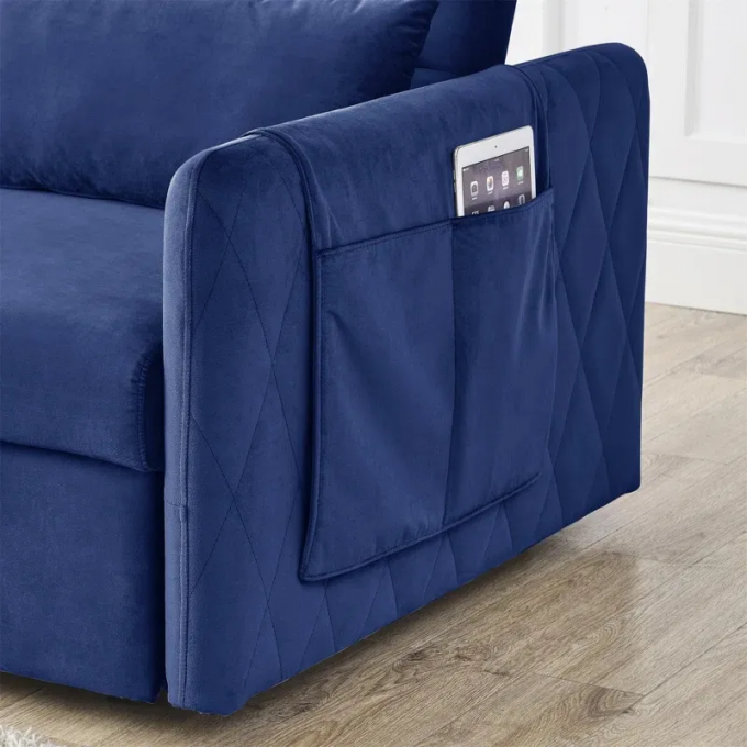 Cara Furniture Limited living room sofa Gray Color 3S 2S seat upholstered couch foldable Magazine pocket pull out 4