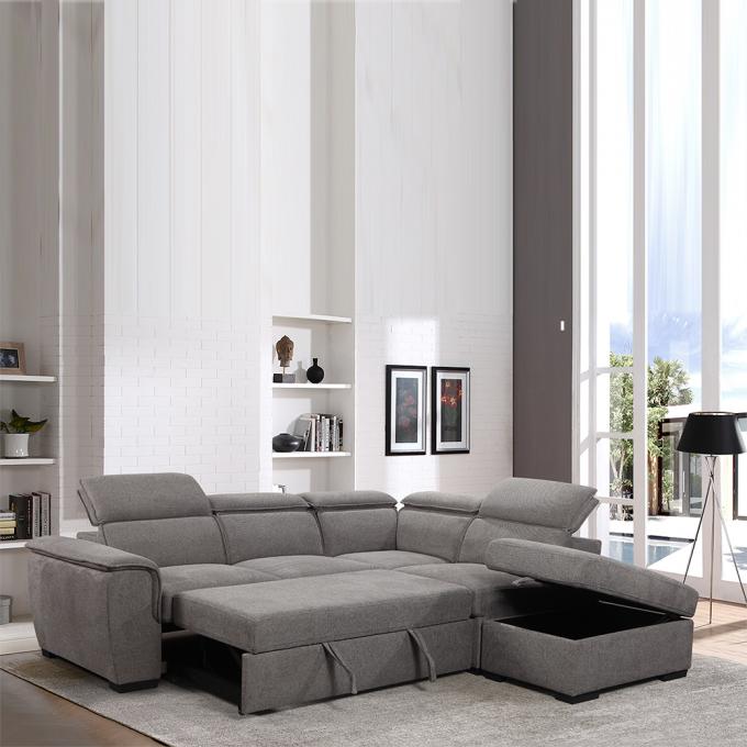 L Shape Antiwear Luxury Corner Sofa Multifunctional Practical 4