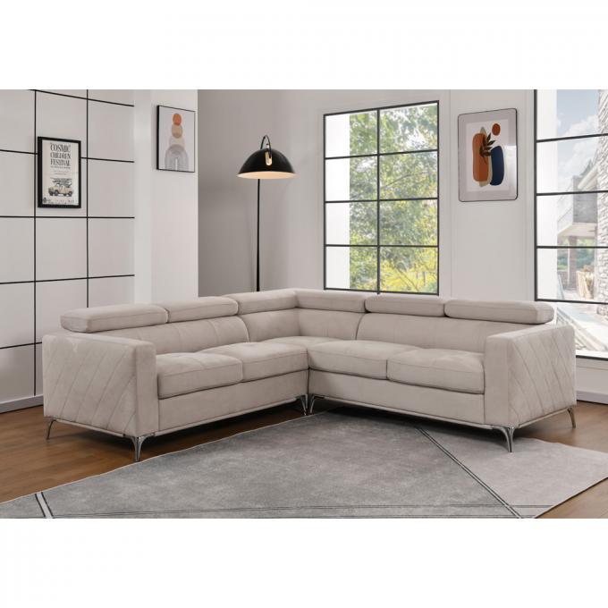 Manufacturer Furniture Simple Luxury L shape couch Corner sofa set High Quality Blue Technology fabric living room 5