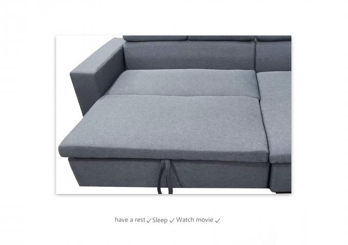 20118 Stain Resistant Modular Sleeper Sofa Multifunctional 223x143x80CM 3