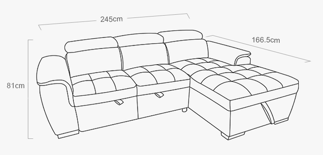 OEM/ODM FURNITURE sofa bed high quality Multi-functional sofa set with pull out bed and storage sleeper sof 2