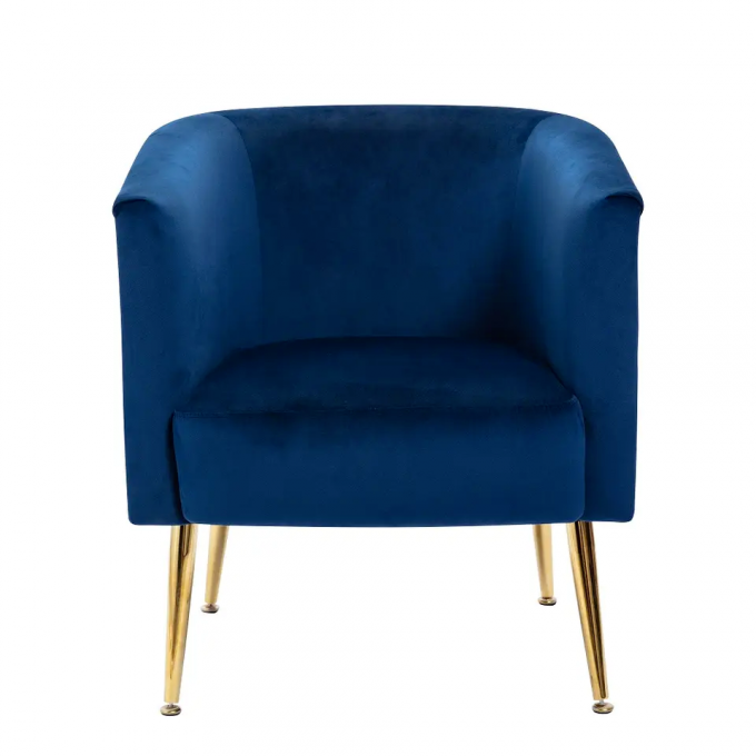 Anti Abrasion Velvet Dinning Chair , Multifunctional Office Single Seater Sofa 6
