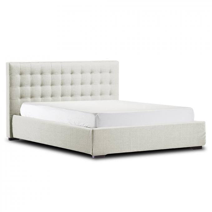 Stain Resistant Ottoman Bed Double Size Multipurpose With White Headboard 5