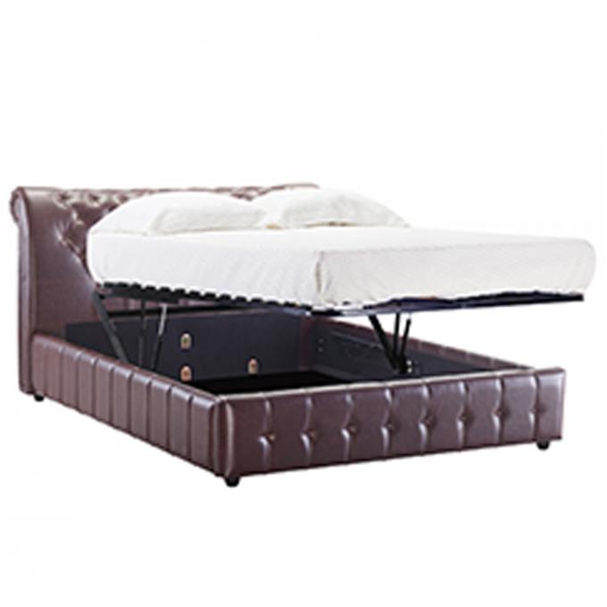 Breathable Double Size Ottoman Bed , Multiscene Twin Ottoman Storage Bed 3