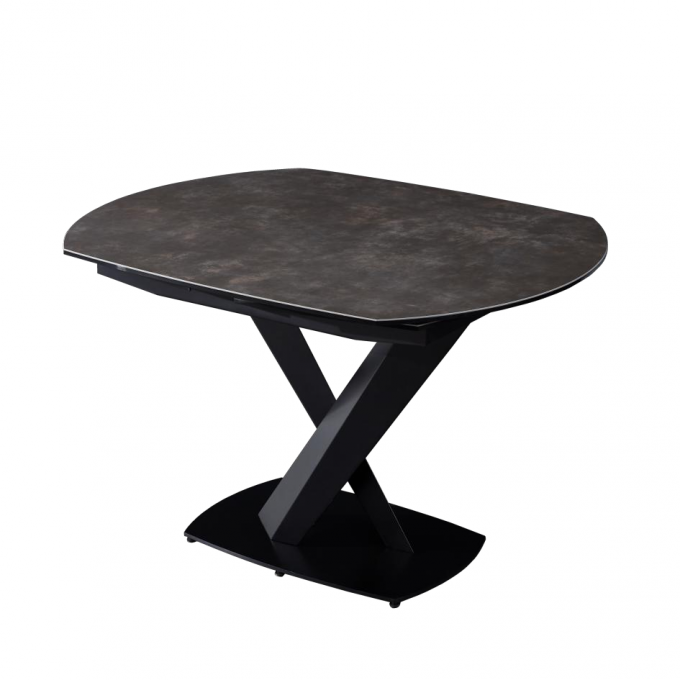 Extendable Black Marble Side Table , Multiscene Modern Dining Room Table 4