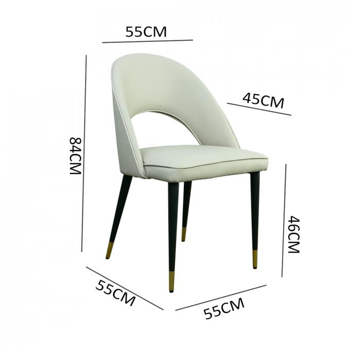 Apartment Upholstered Dining Chair Multipurpose Anti Scratch 0