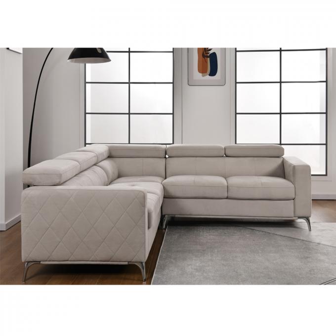 Manufacturer Furniture Simple Luxury L shape couch Corner sofa set High Quality Blue Technology fabric living room 3
