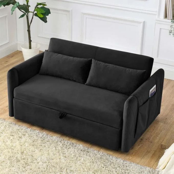 Cara Furniture Limited living room sofa Gray Color 3S 2S seat upholstered couch foldable Magazine pocket pull out 2