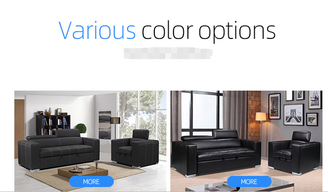 Modern sofa furniture transformer folding sofa set with arms chair +3seater adjustable headrest functional sofa bed 4