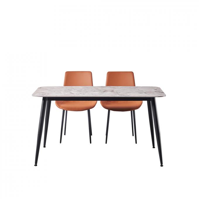 Antiwear Dining Room Side Chair , Lightweight Stackable Upholstered Dining Chairs 3