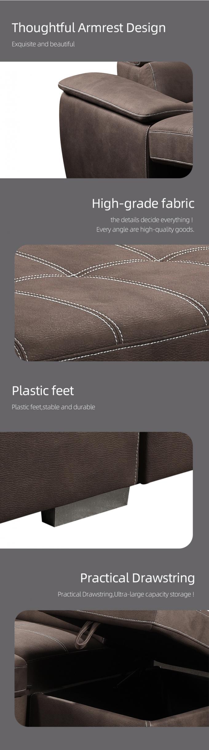 2023 Hot selling living room sofas big corner sectional sofa with chaise lounge sleeping multi-function sofa bed 7