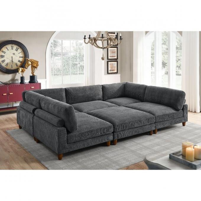 Modern European Style American Style Modular Sofa bed High-End Living room sofa set Solid Wood Legs Strong sectional sof 2