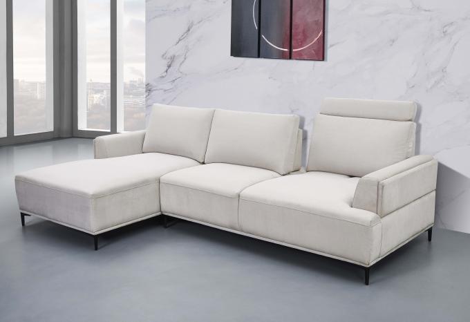 Breathable Luxury Fabric L Shaped Couch Stain Resistant Durable 5