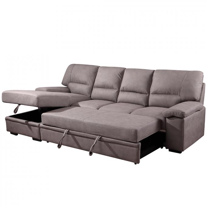 Antiwear Sectional Folding Sofa Bed With Storage Multipurpose 5