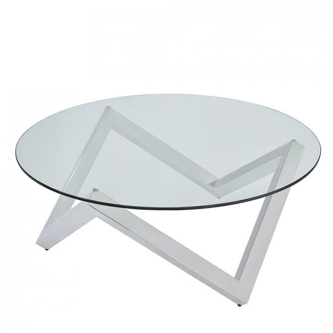 Lightweight Coffee Cafe Tables Glass Material Multipurpose Practical 4