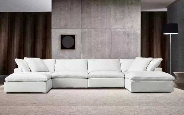 21117 Soft Linen Modular Sectional Cloud Sofa Multipurpose For Living Room 1