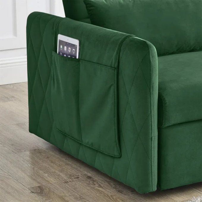 Hot sales Space saving Apartment Living room furniture sofa set modern Loveseat 2S storage extendable multi functional 2