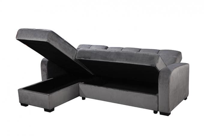 Cara sectional couch living room modern design fabric sofa bed high quality living sofa cum bed adjustable backrest 5