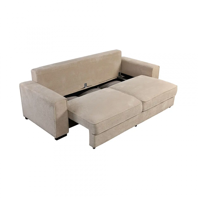 Modern 3S Sofa Bed Furniture With Storage Nice Fabric Sleeping Sofa Furniture 3