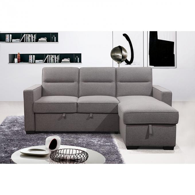 Modern fabric European style L shaped  sofa bed couch with Storage living room sofa 4