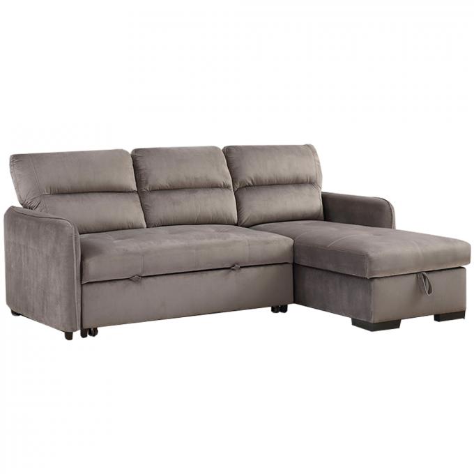 Apartment Corner Folding Sofa Bed Breathable Stain Resistant 4