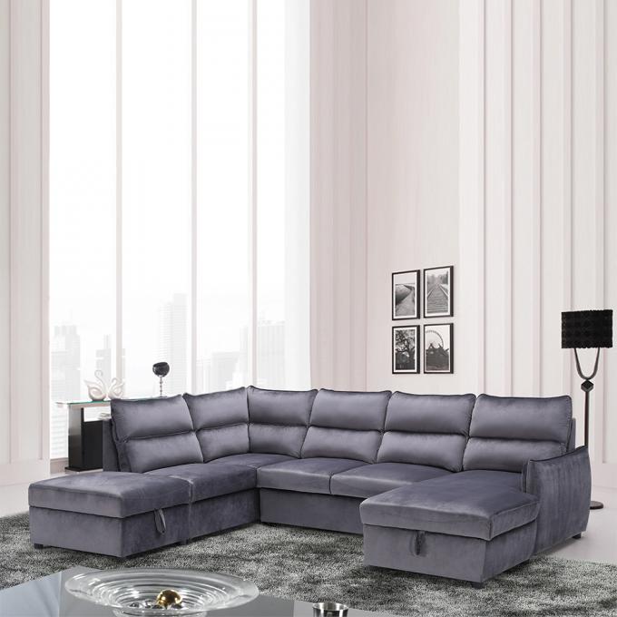 Durable Antiwear Retractable Couch Bed , Breathable Sleeper Couch With Storage 9