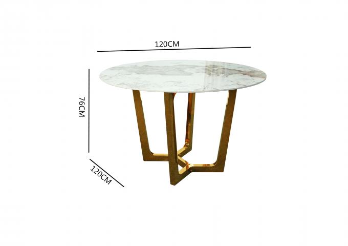 Practical Modern Round Dining Table , Multifunctional Marble Top Side Table 1