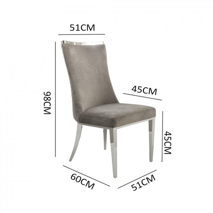 Kitchen Fabric Upholstered Dining Chair Abrasion Resistant Durable 1