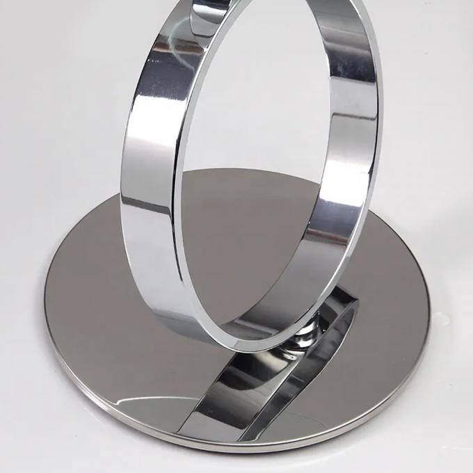 Durable Tempered Glass Coffee Tables , Multifunctional Cafe Table Round 3