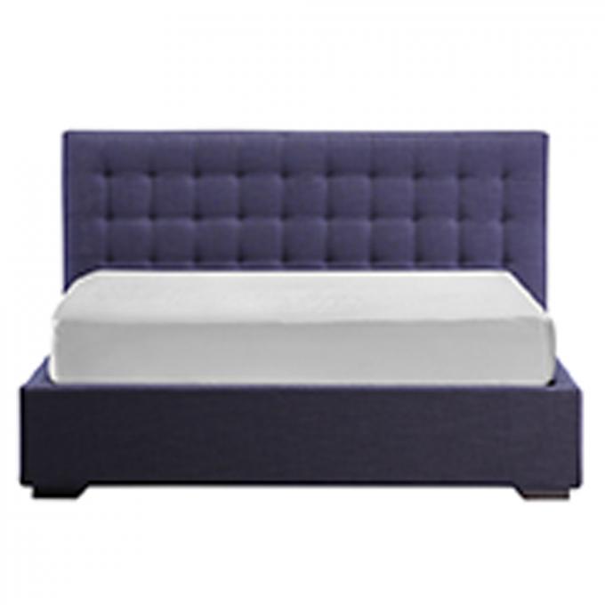 OEM ODM Ottoman Storage Bed King Size Blue Nordic Modern Minimalist Style 4