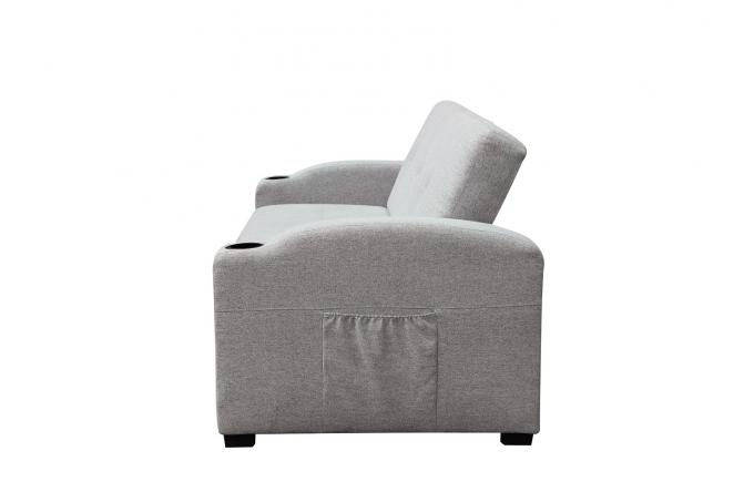 America Style 3 seat sofa bed with cup holder hot selling high quality fabric sofa from factory 11