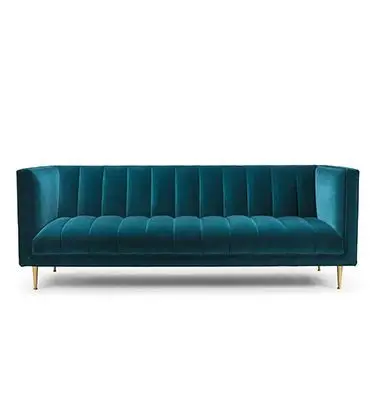 Anti Scratch Velvet L Shape Sofa Multifunctional Practical For Home 7