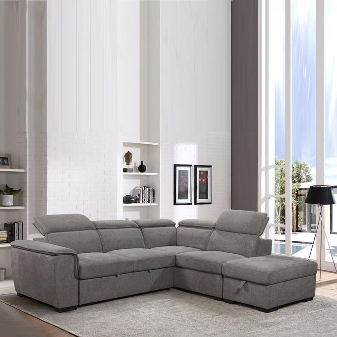L Shape Antiwear Luxury Corner Sofa Multifunctional Practical 5