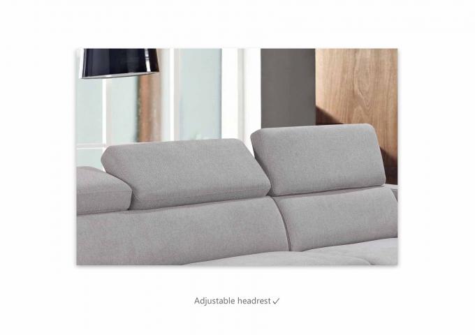 Foldable Sectional Fabric Queen Sleeper Sofa Stain Resistant Multiscene 3
