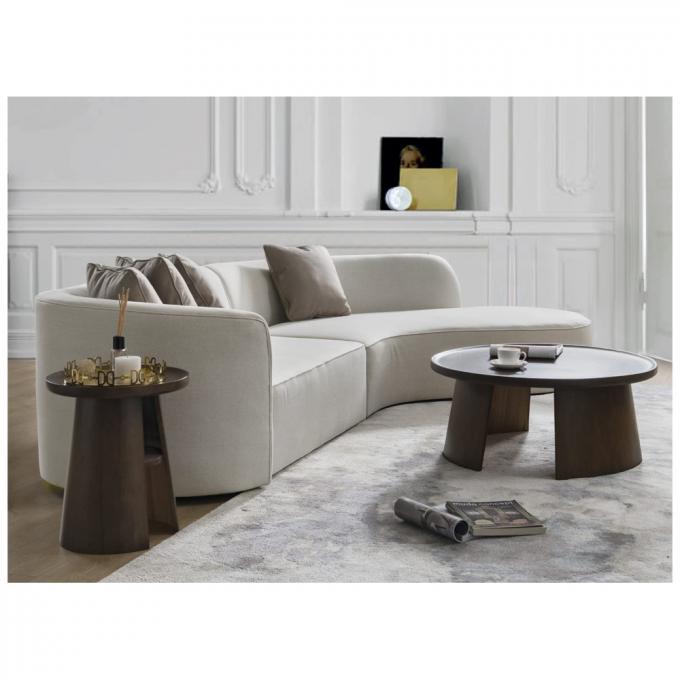 Cara Furniture Curved lounge Couch Berber Fleece Corner sofa Home Furniture Moon shaped Leisure Living room sofa 2