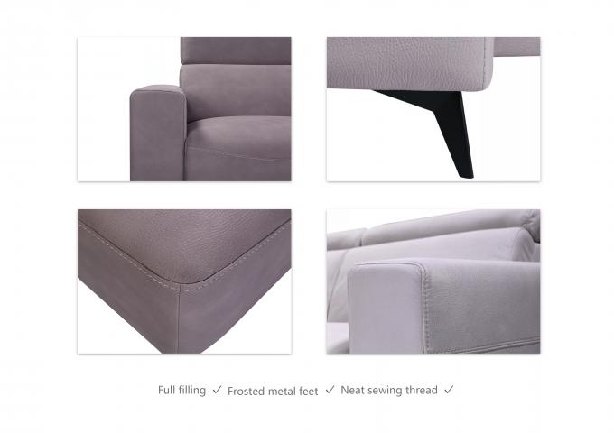 Durable Breathable L Shaped Fabric Couch , Antiwear Contemporary Fabric Corner Sofas 13