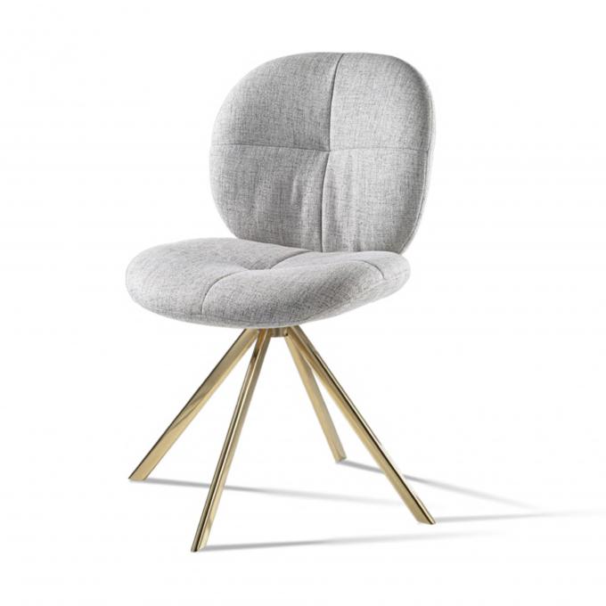 Free Sample Modern Luxury Living room Furniture Metal Frame New Design Dinning chair 1