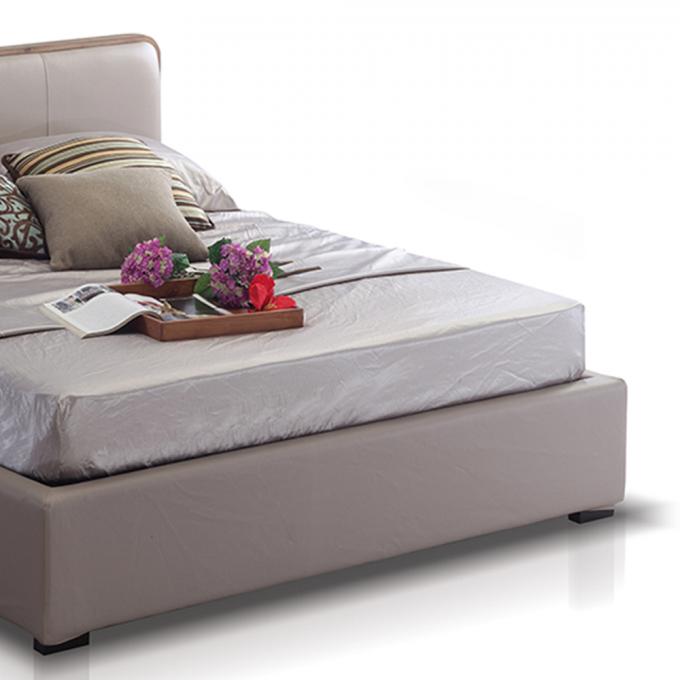 Multiscene Leather Ottoman Bed , Practical Queen Platform Bed With Storage 2