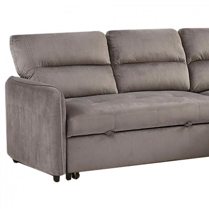 Apartment Corner Folding Sofa Bed Breathable Stain Resistant 6