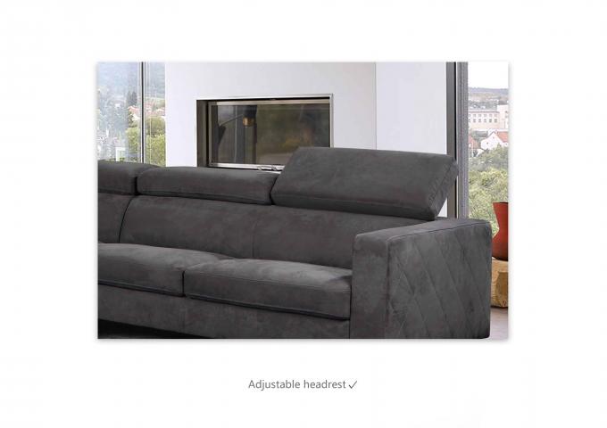 U Shaped Luxury Corner Sofa Anti Fading Stain Resistant Foldable 8