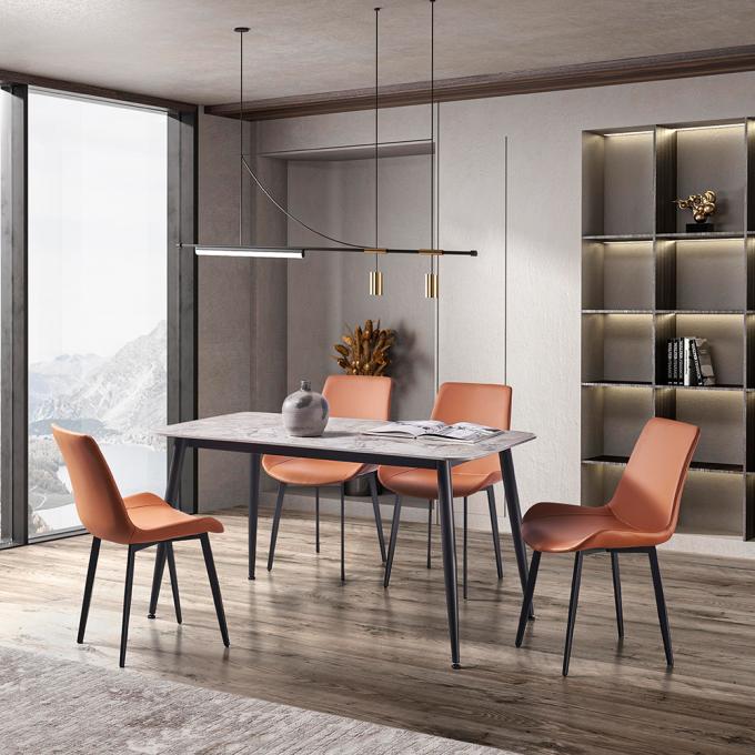 Antiwear Dining Room Side Chair , Lightweight Stackable Upholstered Dining Chairs 5