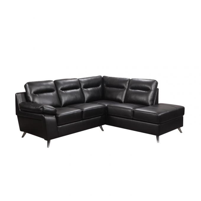 Bedroom Practical Modern Leather Sofa , Brown Contemporary Leather Furniture 3