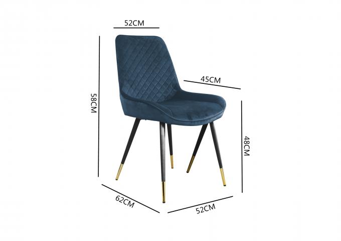 Multipurpose Modern Side Chairs Abrasion Resistant High Back 0